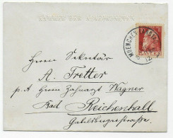 München Landtag 1912 Nach Bad Reichenhall, Rückseitig Vignette Abgeordneter - Covers & Documents
