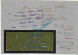 Deutsche Bank Karlsruhe 1945: Weiterverlauf Durch Kriegsverhältnisse Verhindert - Lettres & Documents