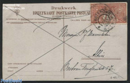 Netherlands 1906 Postcard With NVPH No. 84, Postmark: 31 DEC 06, Postal History - Cartas & Documentos