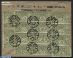 Netherlands 1907 Cover With 14x NVPH No. 85, Postmark: 28 MEI 07, Postal History - Cartas & Documentos