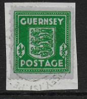 Guernsey MiNr. 4, Portomarke Gestempelt, Geprüft - Ocupación 1938 – 45