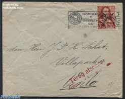 Netherlands 1944 Letter From Groningen To Venlo, Returned Due To Broken Postal Connection. Postmark 16 XI 1944 With P,.. - Covers & Documents