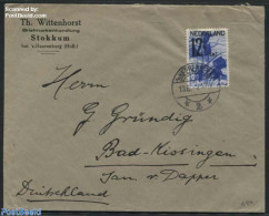 Netherlands 1932 ANVV 12.5c Stamp On Cover From S-Heerenberg To Bad Kissingen, Postal History, Nature - Various - Flow.. - Brieven En Documenten