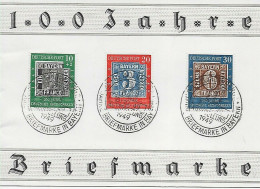 Bund: 100 Jahre Briefmarke, 1949, Mit MiNr. 114II Auf Sonderkarte - Used Stamps