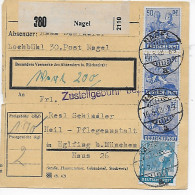 Wert-Paketkarte Von Nagel An Die Heil-Pflegeanstalt Eglfing, 1948 - Lettres & Documents