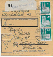 Paketkarte Von Oberviechtach Nach Eglfing, Heilanstalt, 1948, MeF MiNr. 92 - Brieven En Documenten