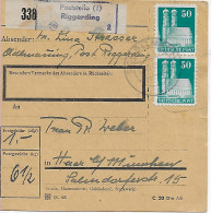 Paketkarte Von Poststelle Riggerding Nach Haar, 1948, MeF MiNr. 92 - Cartas & Documentos