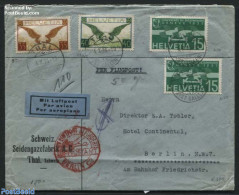 Switzerland 1934 Airmail Letter From Thal To Berlin, Postal History - Covers & Documents
