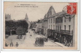 CHAUVIGNY : Un Coin De La Place Du Marché - Très Bon état - Chauvigny