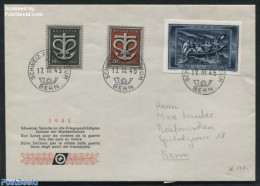 Switzerland 1945 Cover With Postmark Schweiz-Postmuseum, Postal History, Transport - Ships And Boats - Art - Museums - Brieven En Documenten