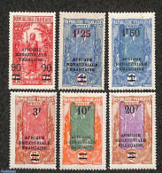 Congo Republic 1926 Moyen Congo Overprints 6v, Unused (hinged) - Autres & Non Classés