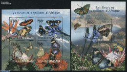Togo 2011 Butterflies 2 S/s, Mint NH, Nature - Butterflies - Togo (1960-...)