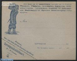 Netherlands 1883 Postcard, Ned. My. Tot Alg. Dienstverrigting, 7.5c, Office No. 5, Unused Postal Stationary - Covers & Documents