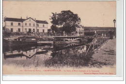 CHAMPIGNEULLES - Environs De NANCY  - La Gare, Le Pont Tournant Et La Passerelle - Très Bon état - Autres & Non Classés