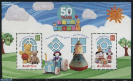 Australia 2016 50 Years Play School S/s, Mint NH, Science - Various - Education - Teddy Bears - Toys & Children's Games - Unused Stamps