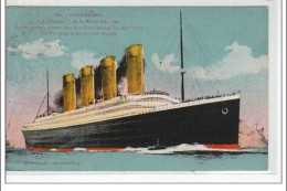 CHERBOURG - """"L'Olympic"""" De La White Star Line Partant Pour New York - Très Bon état - Cherbourg