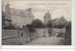 CHERBOURG - Ses Environs - OCTEVILLE - L'église Et La Mairie - Très Bon état - Octeville