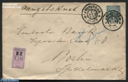 Netherlands 1898 Registered Letter From Amsterdam To Berlin, Postal History - Covers & Documents