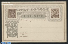 Iceland 1928 Reply Paid Postcard 8/8A, WM Wavelines, Unused Postal Stationary - Storia Postale