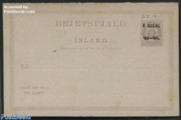 Iceland 1902 Reply Paid Postcard 1GILDI/1GILDI On 8/8A, Unused Postal Stationary - Covers & Documents