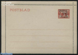 Netherlands 1941 Card Letter (Postblad), 7.5c On 3c, Unused Postal Stationary - Cartas & Documentos