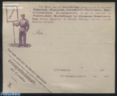 Netherlands 1876 Postcard, Ned. My. Tot Alg. Dienstverrigting, 10c Violet, Office No. 3, Unused Postal Stationary - Lettres & Documents