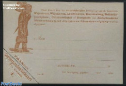 Netherlands 1884 Postcard, Ned. My. Tot Alg. Dienstverrigting, 7.5c, Office No. 4, Unused Postal Stationary - Storia Postale