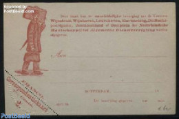 Netherlands 1884 Postcard, Ned. My. Tot Alg. Dienstverrigting, 7.5c Office No. 2, Unused Postal Stationary - Briefe U. Dokumente
