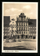 AK Landsberg A. Lech, Rathaus Mit Brunnen  - Landsberg