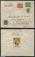 Netherlands 1924 Airmail Letter To Charlotteburg (D), Postal History, Transport - Aircraft & Aviation - Covers & Documents