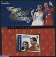 Antigua & Barbuda 2011 William & Kate Wedding S/s, Mint NH, History - Kings & Queens (Royalty) - Familles Royales