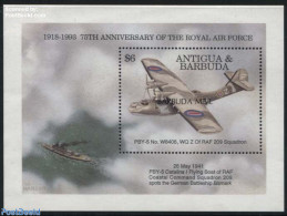 Barbuda 1994 Royal Air Force S/s, Mint NH, Transport - Aircraft & Aviation - Vliegtuigen