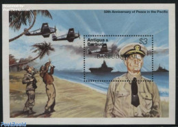 Barbuda 1997 End Of World War II In The Pacific S/s, Mint NH, History - Transport - World War II - Aircraft & Aviation.. - 2. Weltkrieg