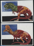 Barbuda 1996 Preh. Animals 2 S/s, Mint NH, Nature - Prehistoric Animals - Prehistóricos