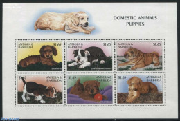 Barbuda 2000 Dogs 6v M/s, Mint NH - Barbuda (...-1981)