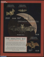 Grenada Grenadines 2013 The Amazing Bat 4v M/s, Mint NH, Nature - Bats - Grenada (1974-...)