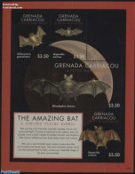 Grenada Grenadines 2013 The Amazing Bat 4v M/s, Mint NH, Nature - Bats - Grenade (1974-...)