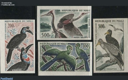 Mali 1965 Birds 4v, Imperforated (without Gum), Mint NH, Nature - Birds - Mali (1959-...)