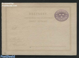 Sweden 1872 Reply Paid Postcard 6/6ore, Unused Postal Stationary - Brieven En Documenten
