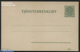 Sweden 1914 On Service Postcard, 5o, Unused Postal Stationary - Lettres & Documents