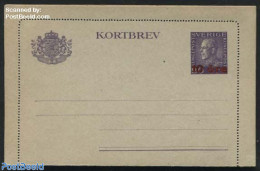 Sweden 1922 Card Letter 10ore On 20ore, Unused Postal Stationary - Lettres & Documents