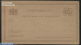 Sweden 1877 On Service Postcard  6o, Unused Postal Stationary - Covers & Documents