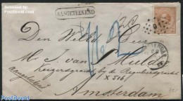 Netherlands 1878 Registered Letter From Rotterdam To Amsterdam With NVPH No. 23C (15c Perf. 13.25:14), Postal History - Lettres & Documents