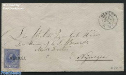 Netherlands 1884 Letter With Langstempel From Boekel To Nijmegen, Postal History - Briefe U. Dokumente
