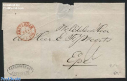 Netherlands 1868 Letter From Amsterdam To Epe, Postal History - Storia Postale