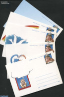 San Marino 1998 Postcard Set 800L, 5 Cards, Unused Postal Stationary - Lettres & Documents