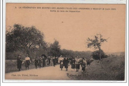 NEUVIZY : Fédération Des Oeuvres De Jeunes Filles Des Ardennes - 8 Août 1920 - Sortie Du Bois - Très Bon état - Other & Unclassified