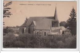 FAISSAULT : L'église Et Bas Du Village - état - Autres & Non Classés