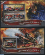 Togo 2016 Fire Engines 2 S/s, Mint NH, Transport - Automobiles - Fire Fighters & Prevention - Auto's
