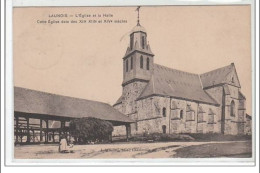 LAUNOIS : L'église Et Les Halles - Cette église Date Des XII° XIII° XIV° Siècles) - Très Bon état - Other & Unclassified
